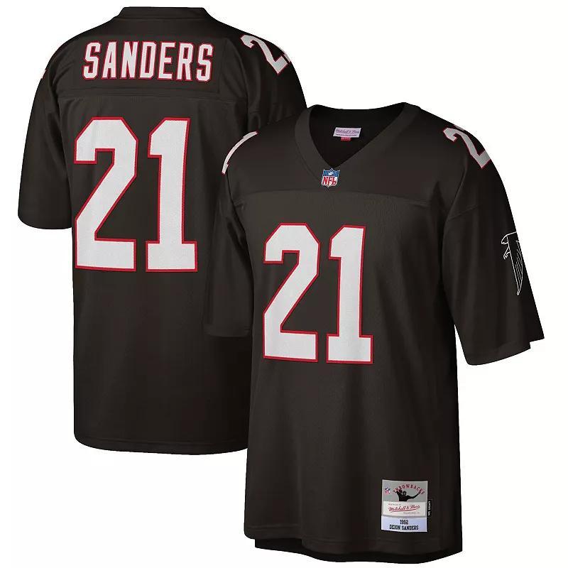 Mens Mitchell & Ness Deion Sanders Atlanta Falcons Big & Tall 1992 Retired Player Replica Jersey Product Image