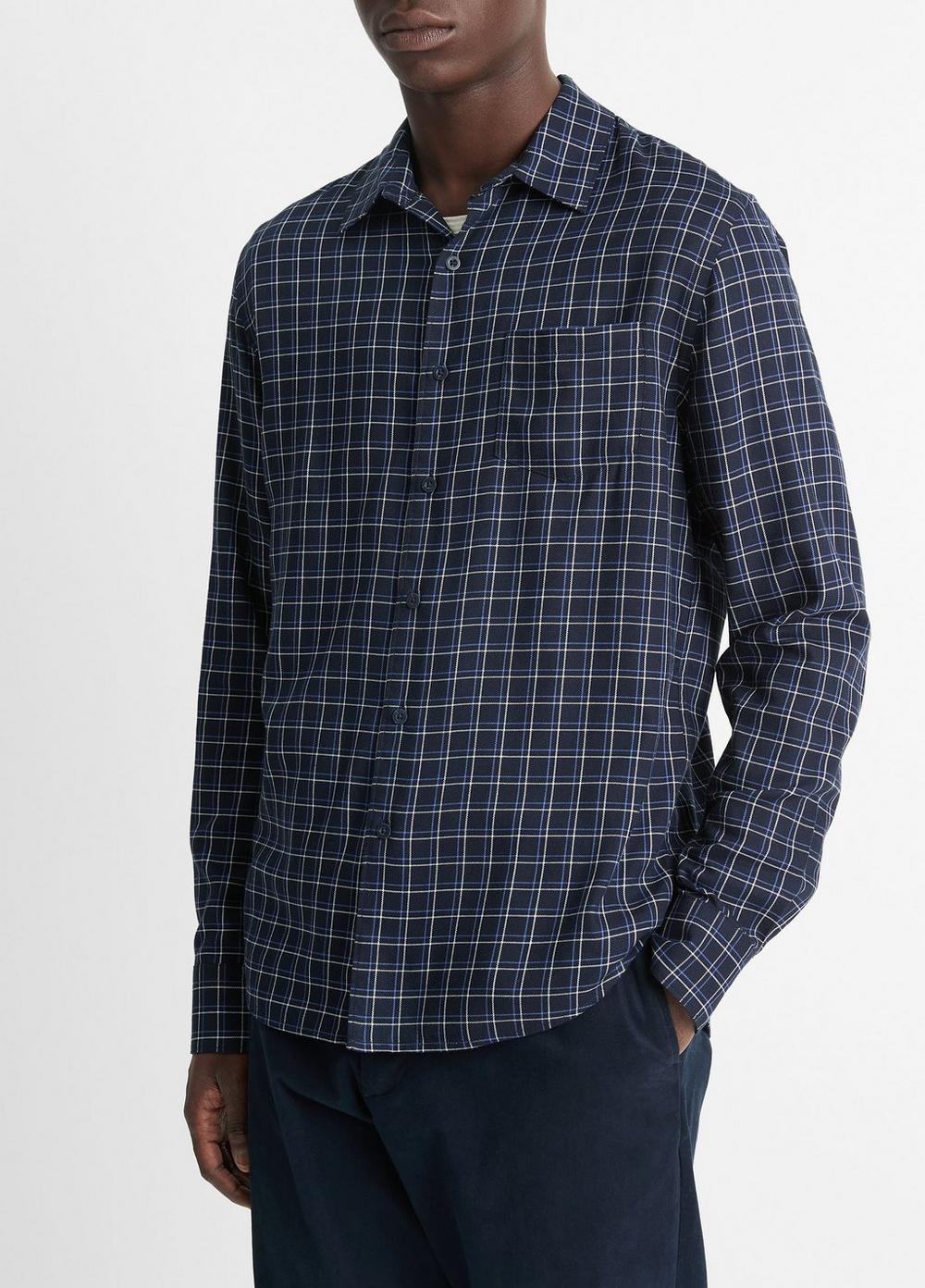 Ynez Plaid Cotton-Blend Shirt Product Image