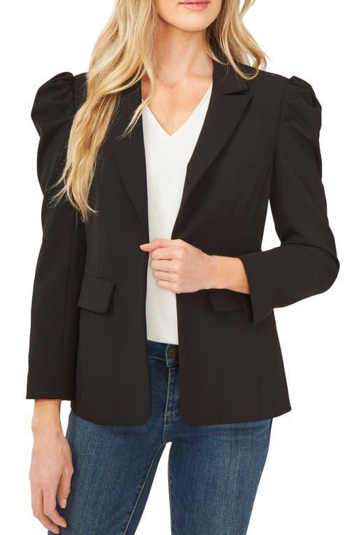 CeCe Womens Puff-Shoulder Open Front Long Sleeve Blazer Product Image