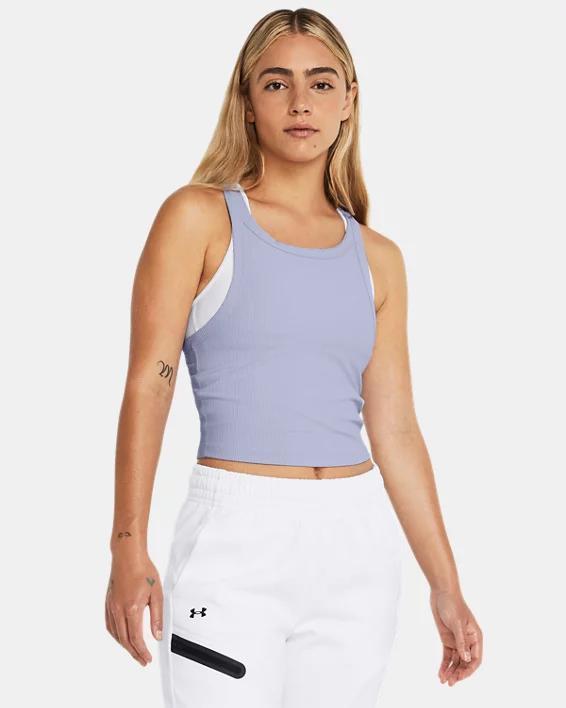 Womens UA Meridian Rib Crop Tank Product Image