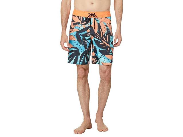 Volcom Waterside Floral Stoney 19 (Tigerlily) Men's Swimwear Sets Product Image