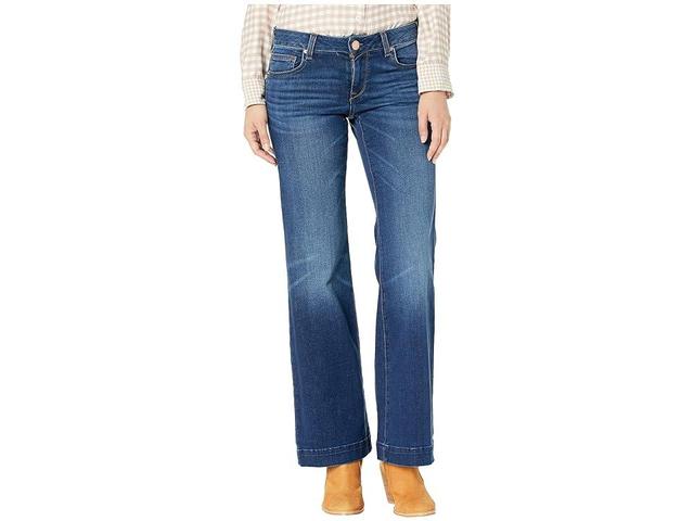 Ariat Kelsea Mid Rise 5-Pocket Stretch Wide Leg Jeans Product Image