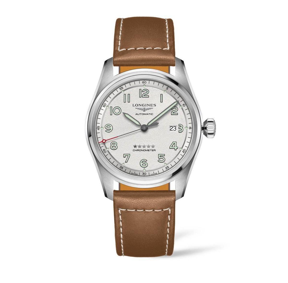 Longines Spirit Automatic Leather Strap Watch, 42mm Product Image