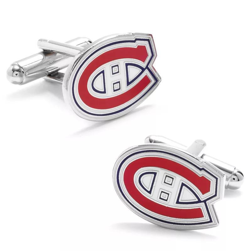 Mens Cuff Links, Inc. Montreal Canadiens Rhodium-Plated Cuff Links Product Image