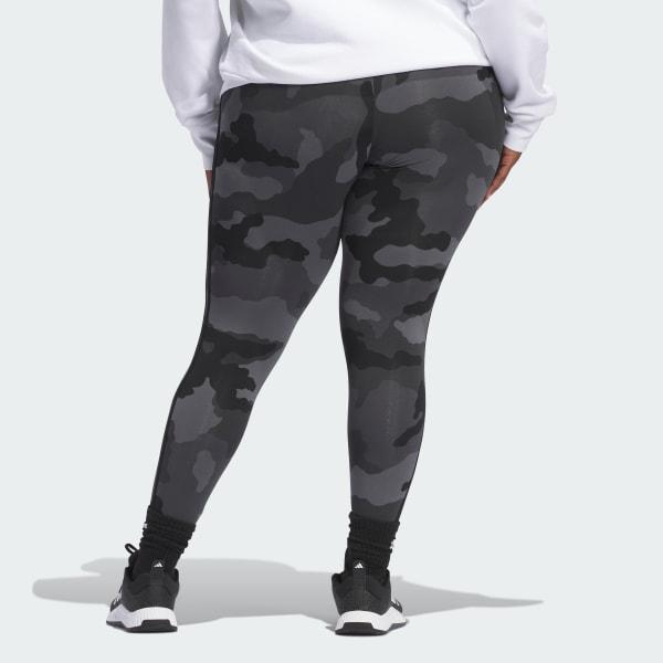 Essentials 3-Stripes Camo Print 7/8 Length Leggings (Plus Size) Product Image