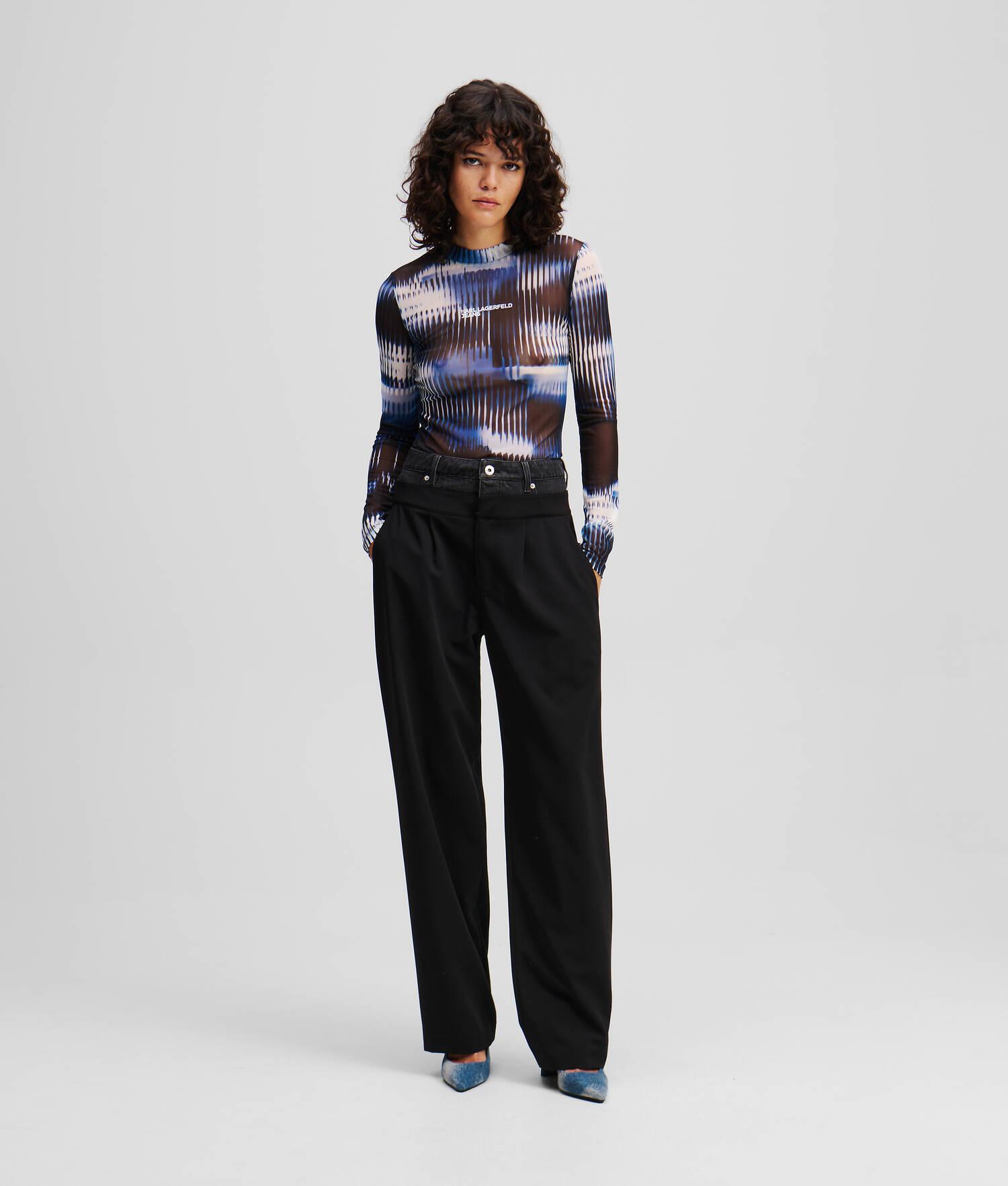 MIXED-MATERIAL PANTS Product Image