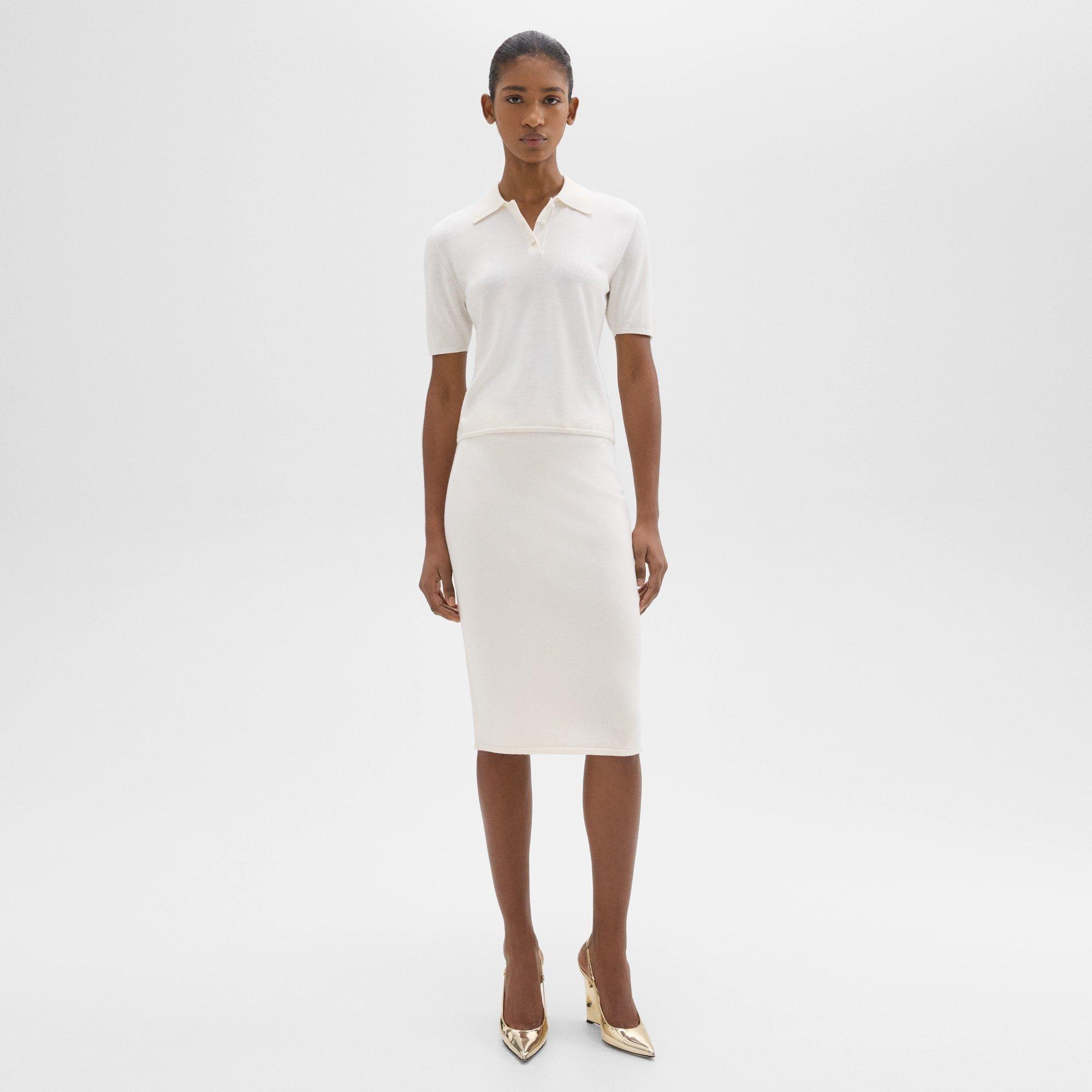 Regal Wool Slim Pencil Skirt | Theory Product Image