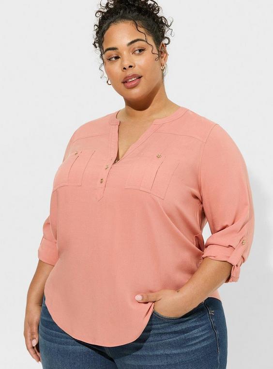 Harper Challis Long Sleeve Blouse Product Image