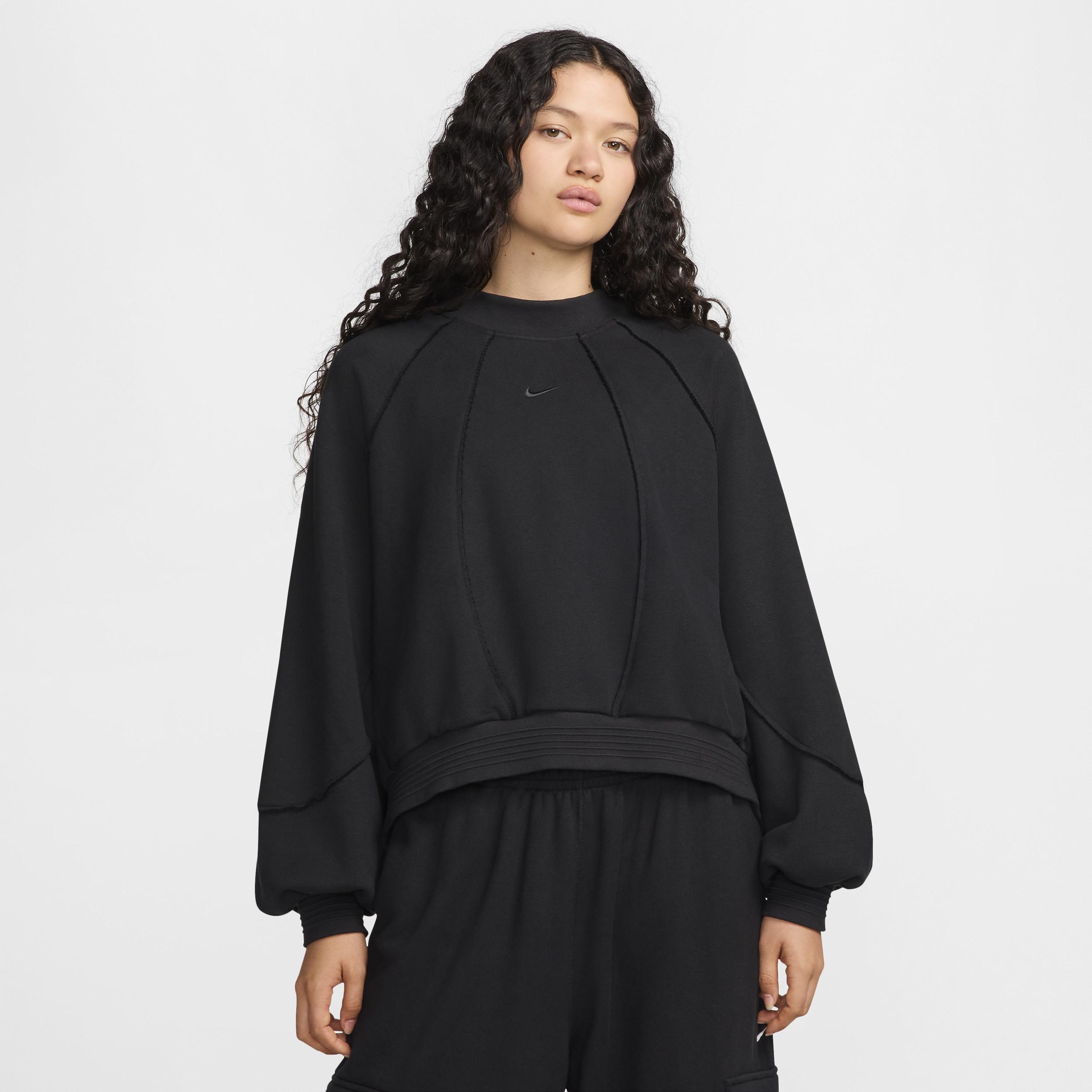 Womens Nike Sportswear Collection Oversized Crew-Neck French Terry Sweatshirt Product Image