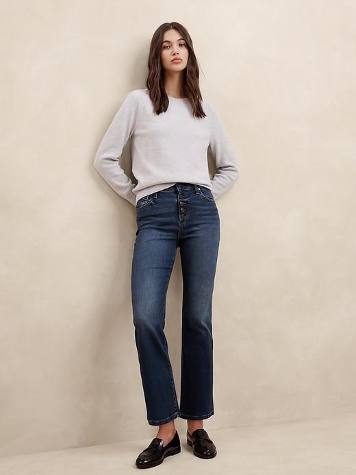 High-Rise Bootcut Cropped Jean Product Image