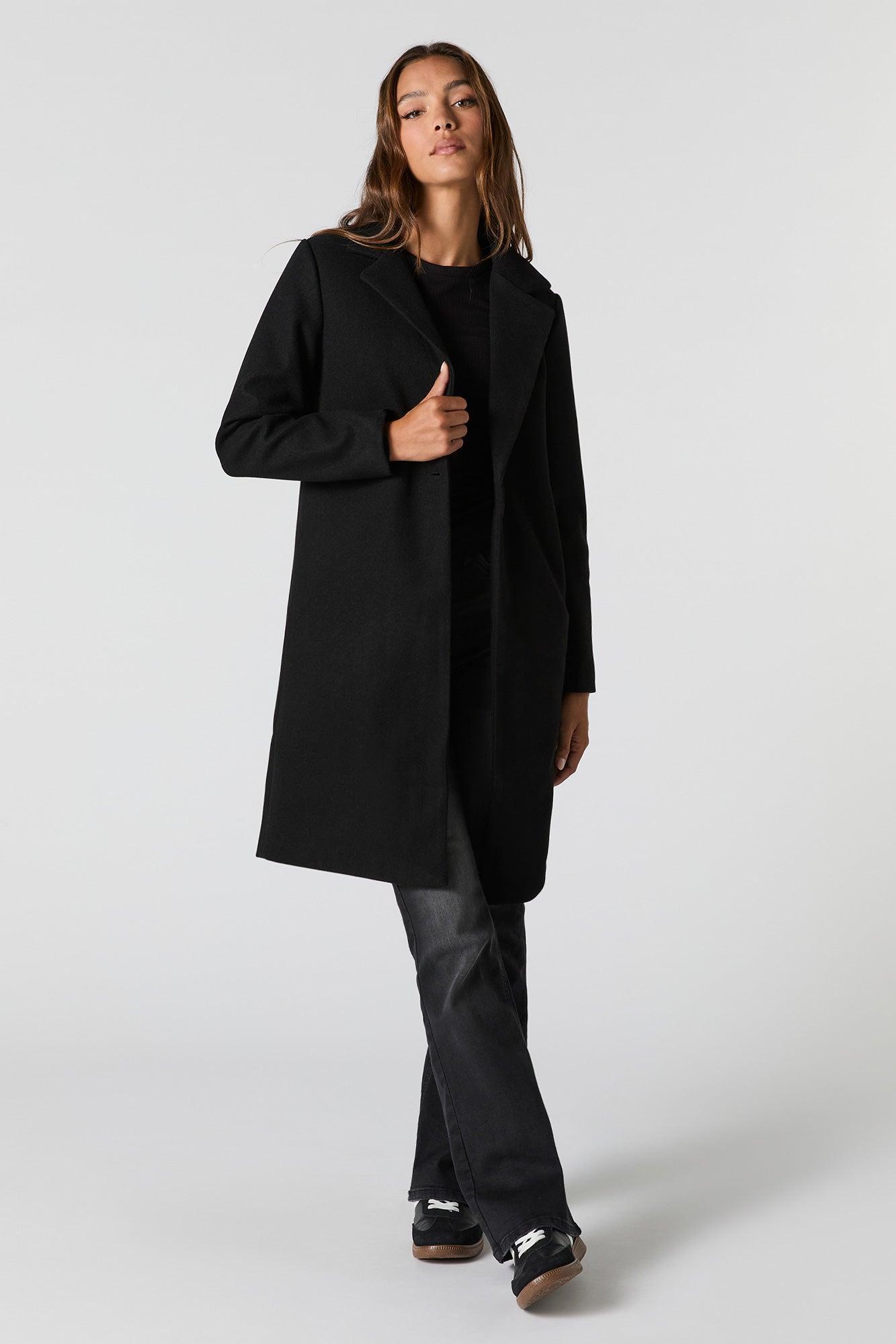 Collared Single Button Coat Female Product Image