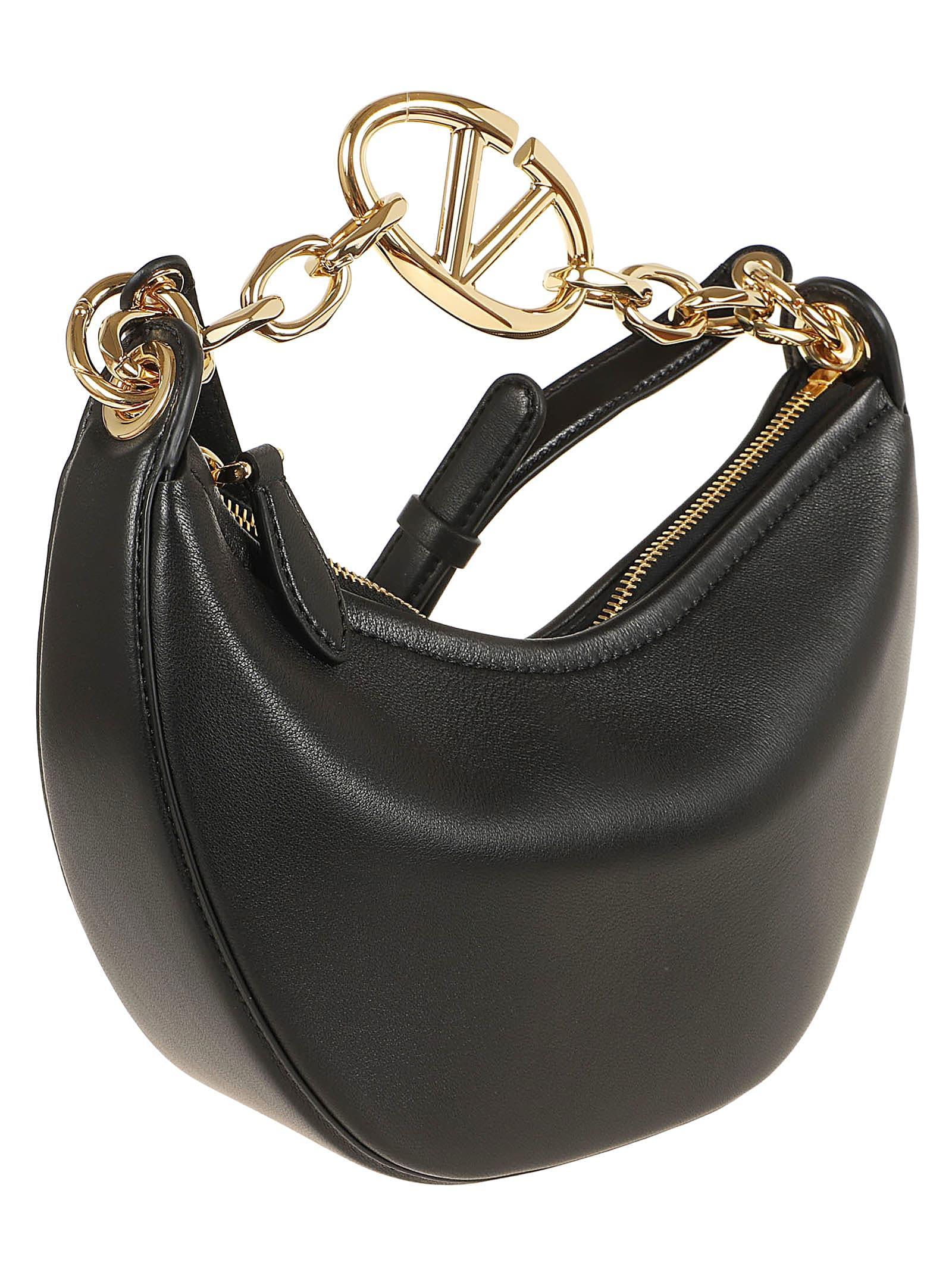 VALENTINO GARAVANI Vlogo Moon Mini Hobo Bag In No Nero Product Image