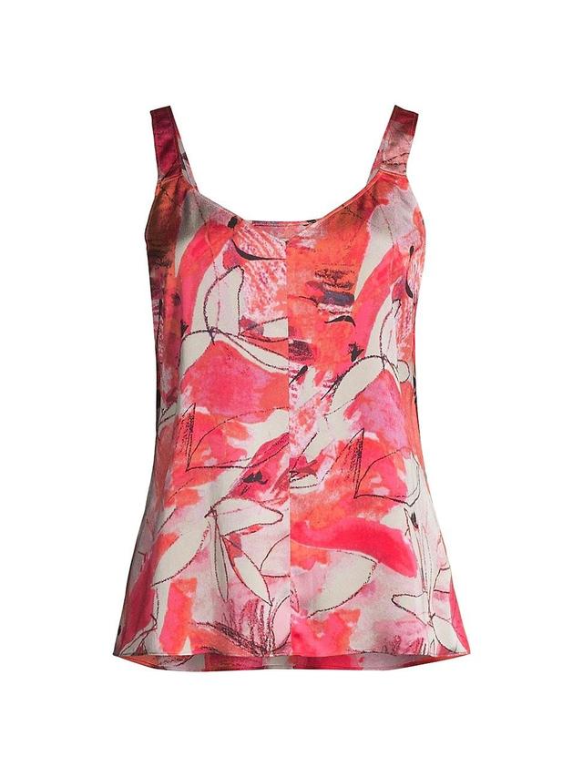 Womens Scribble Bouquet Crepe Cami Product Image