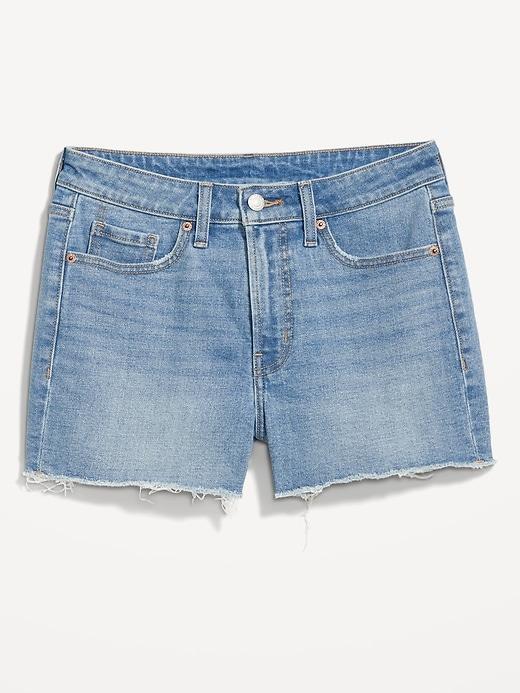 High-Waisted OG Cut-Off Jean Shorts -- 3-inch inseam Product Image