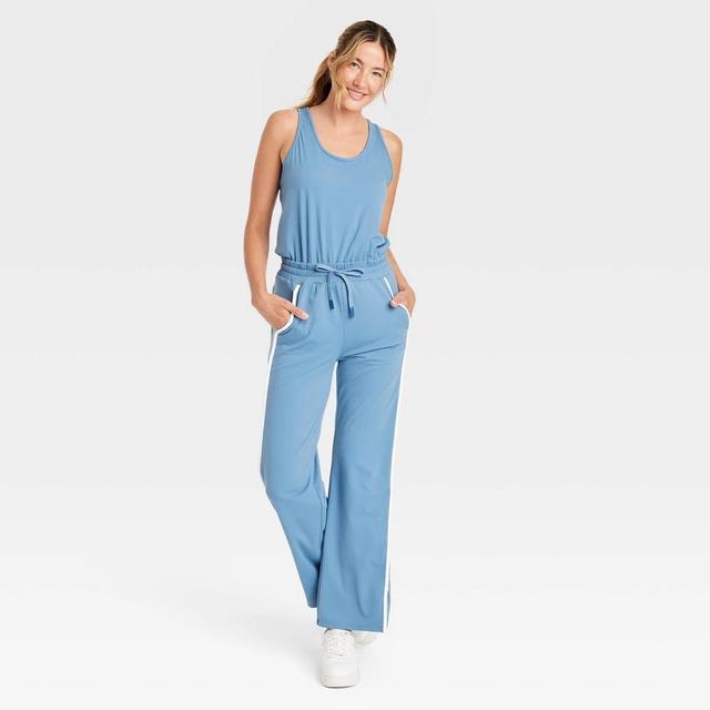 Womens Piped Tank Jumpsuit - JoyLab Blue XXL Product Image