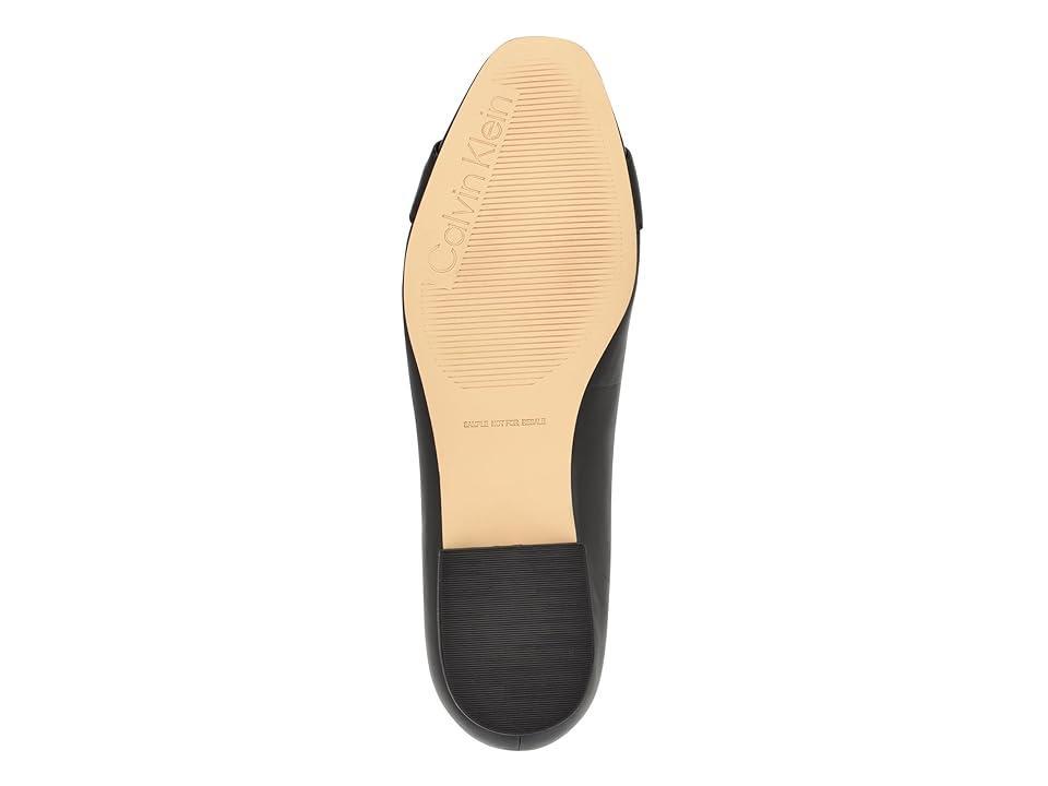 Calvin Klein Crystil Leather) Women's Flat Shoes Product Image