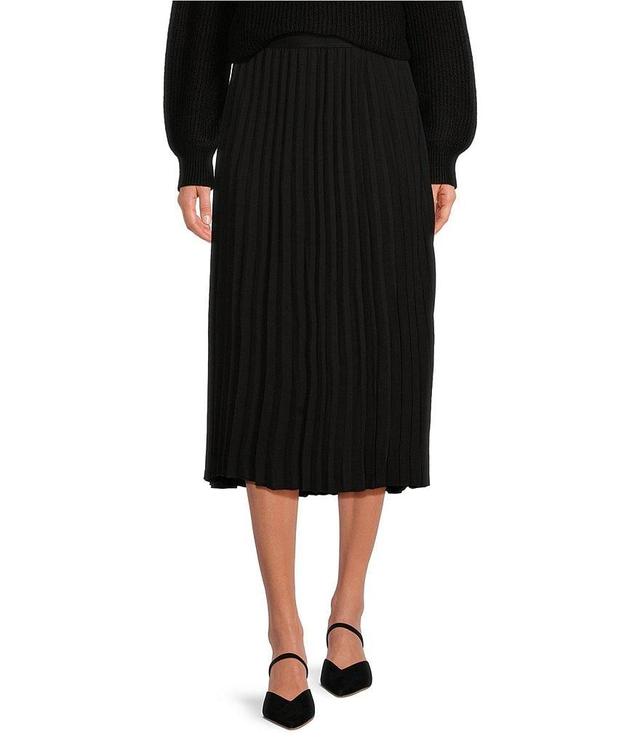 Every Pleated High Rise A-Line Midi Skirt Product Image