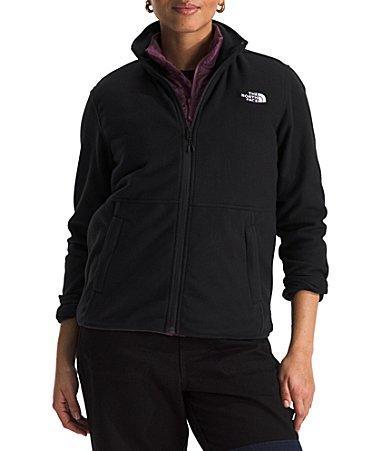 The North Face Womens Glacier Lightweight Fleece Stand Collar Long Sleeve Front Zip Jacket Product Image