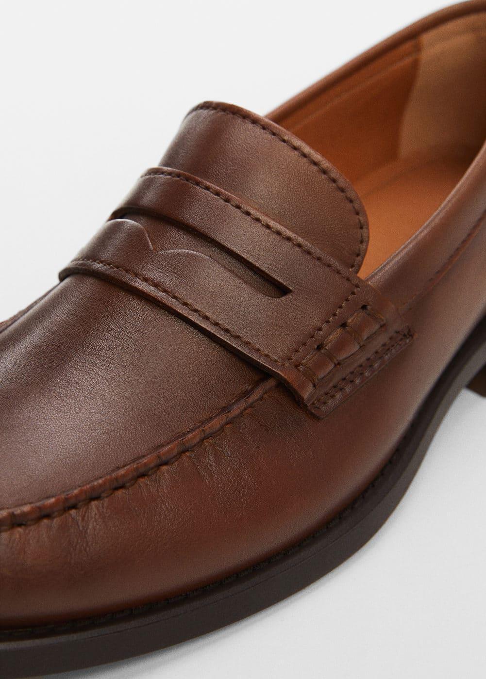 MANGO MAN penny loafers leatherMen Product Image