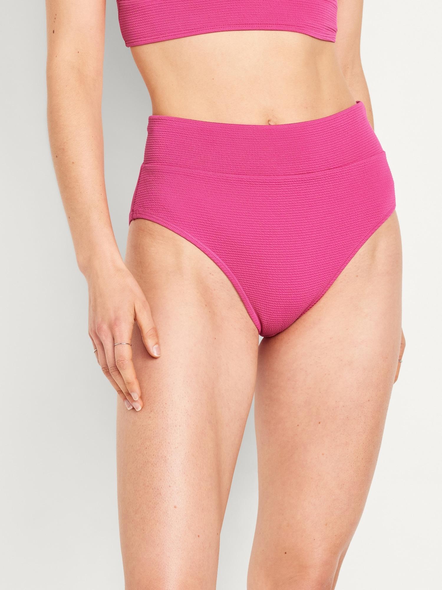 High-Waisted French-Cut Bikini Swim Bottoms for Women Product Image