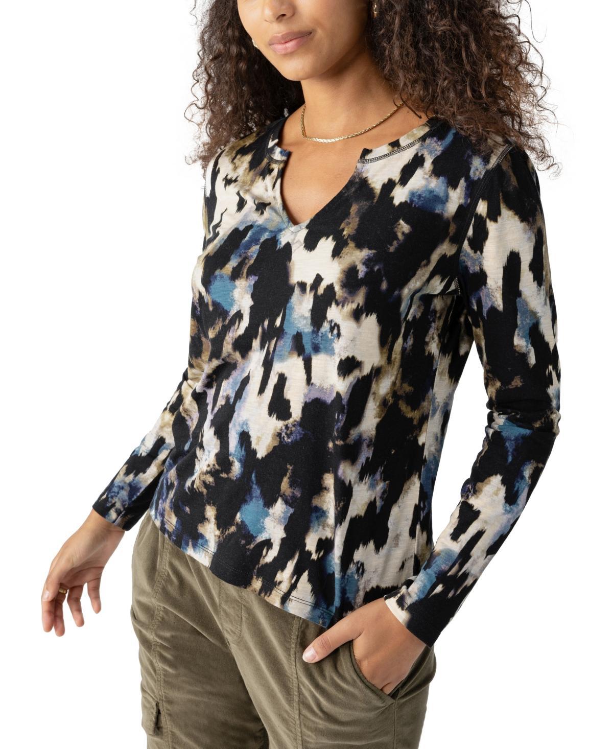 Sanctuary Womens Printed Long-Sleeve T-Shirt Product Image