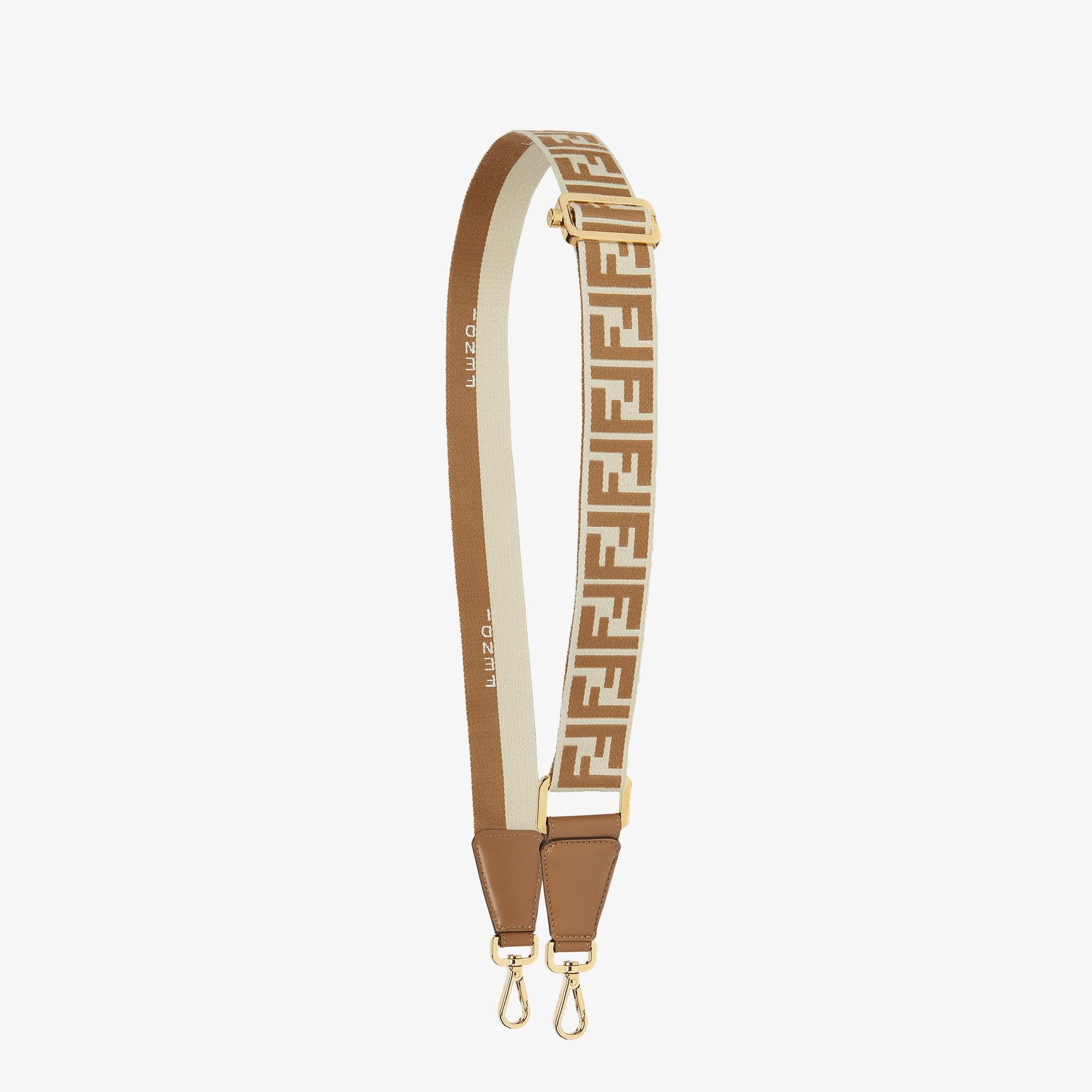 Strap YouHazelnut FF jacquard reversible shoulder strap Product Image