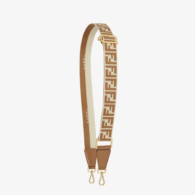 Strap YouHazelnut FF jacquard reversible shoulder strap Product Image