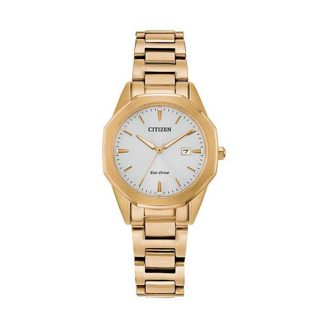 Citizen Eco-Drive Womens Corso Gold Tone Stainless Steel Watch - EW2582-59A Product Image