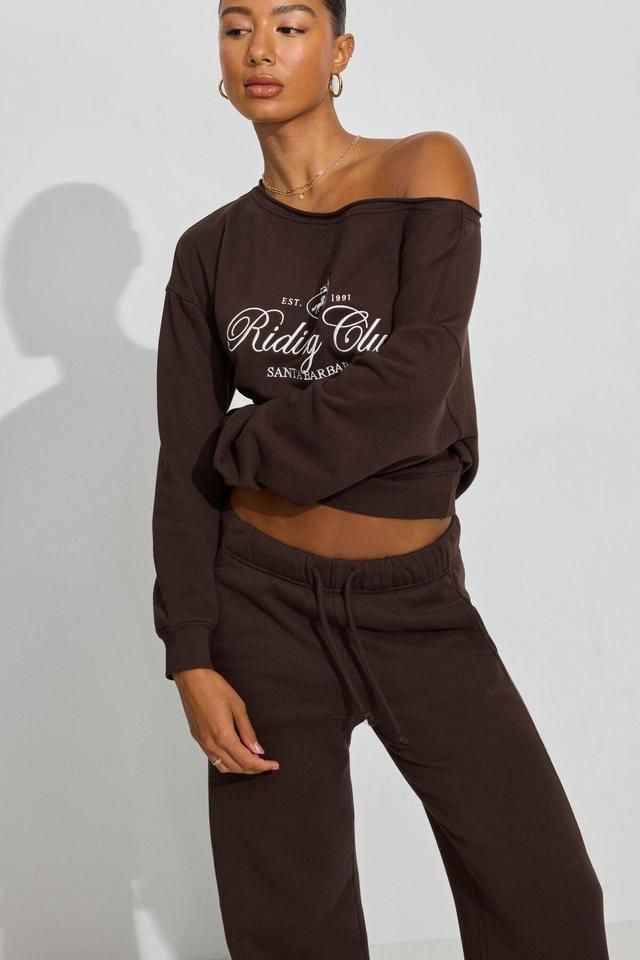 SoftTerry Off Shoulder Sweatshirt Product Image