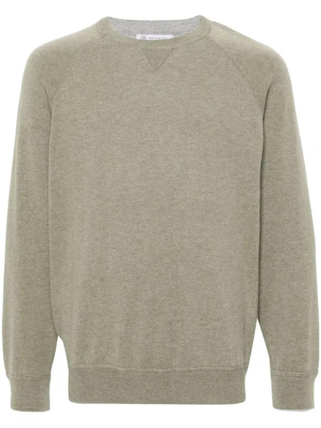 BRUNELLO CUCINELLI Cashmere Jumper In Green Product Image