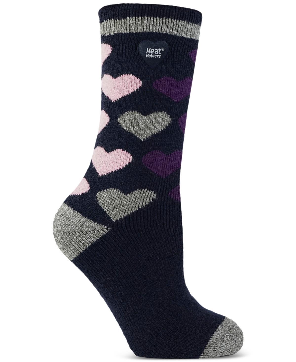 Heat Holders Womens Lite Jennifer Heart Crew Socks Product Image