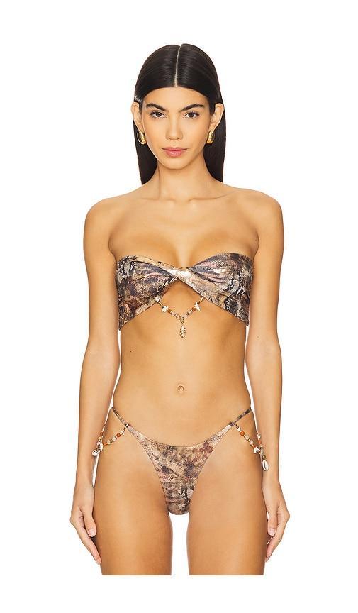 Micro Twist Bandeau Bikini Top Product Image