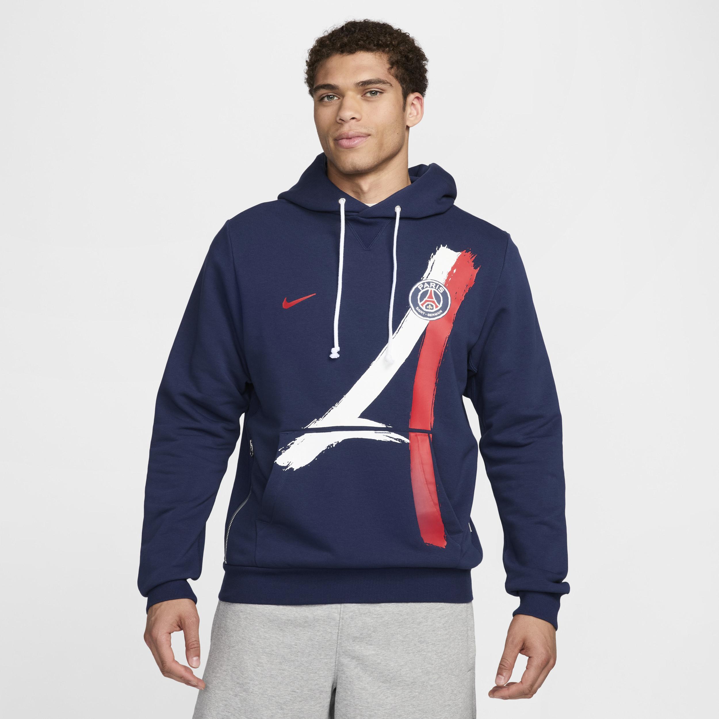 Paris Saint-Germain Standard Issue Nike Mens Dri-FIT Soccer Pullover Hoodie Product Image