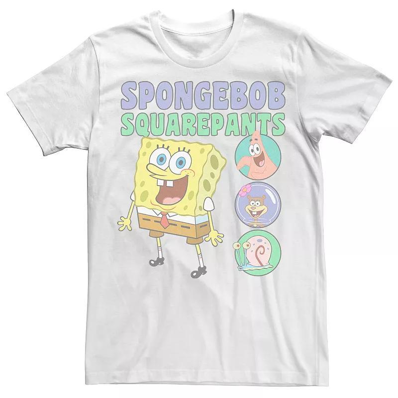 Mens SpongeBob SquarePants Friends In Bubbles Tee Product Image