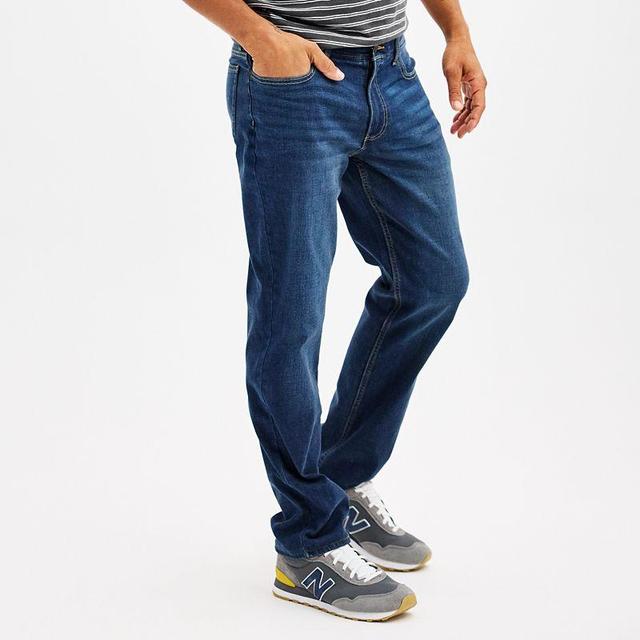 Mens Sonoma Goods For Life Straight-Fit Flexwear Jean Blue Product Image