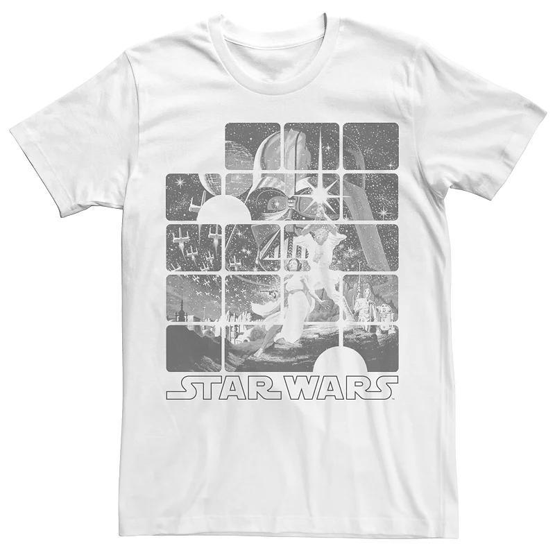 Mens Star Wars Movie Poster Split Panels Tee Product Image