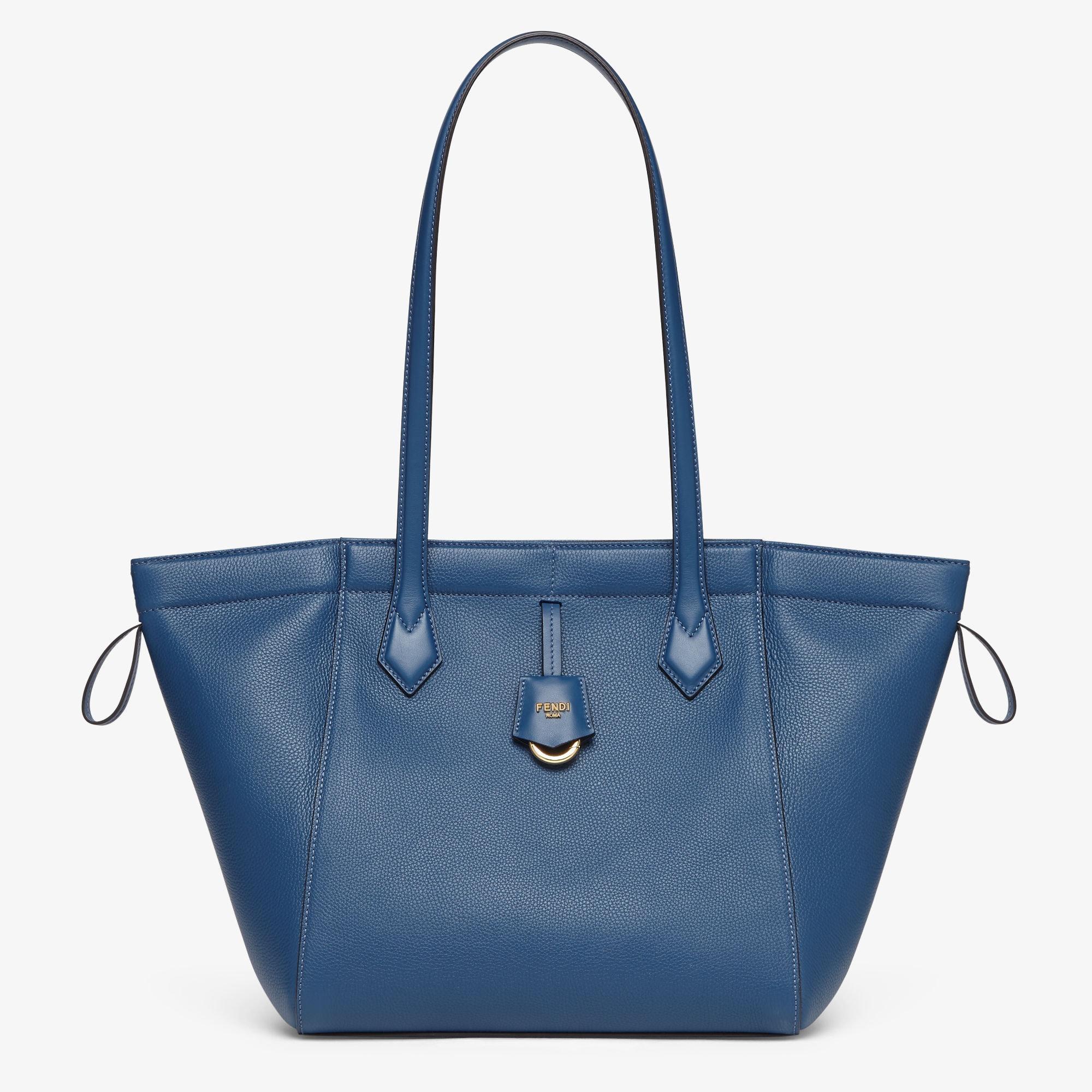 Fendi Origami MediumTransformable blue leather bag Product Image