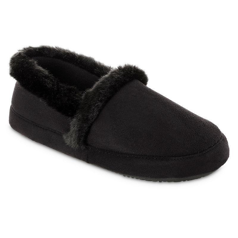 Womens Isotoner Closed Back Slippers Grey Product Image