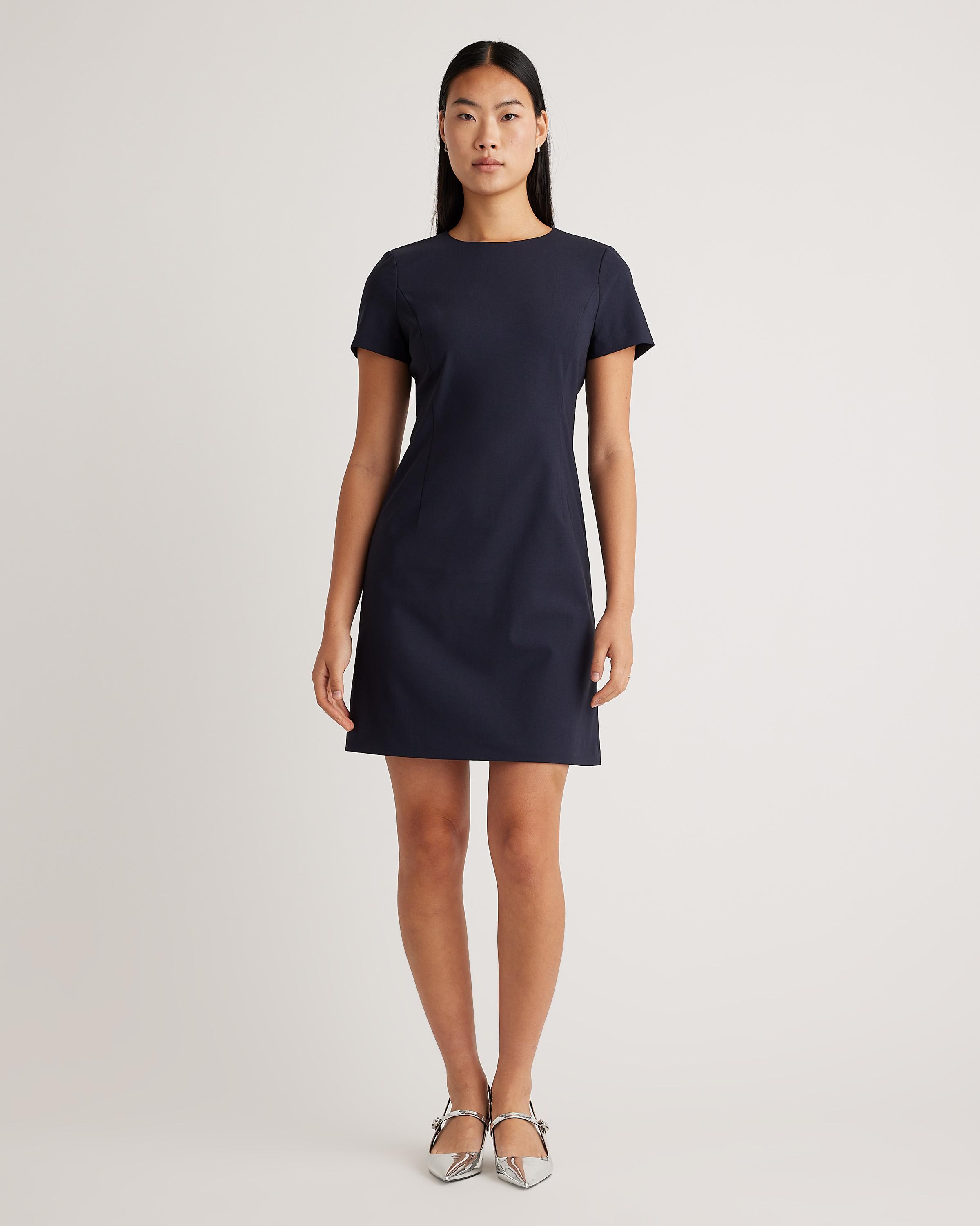 Italian Wool Short Sleeve Dress Product Image