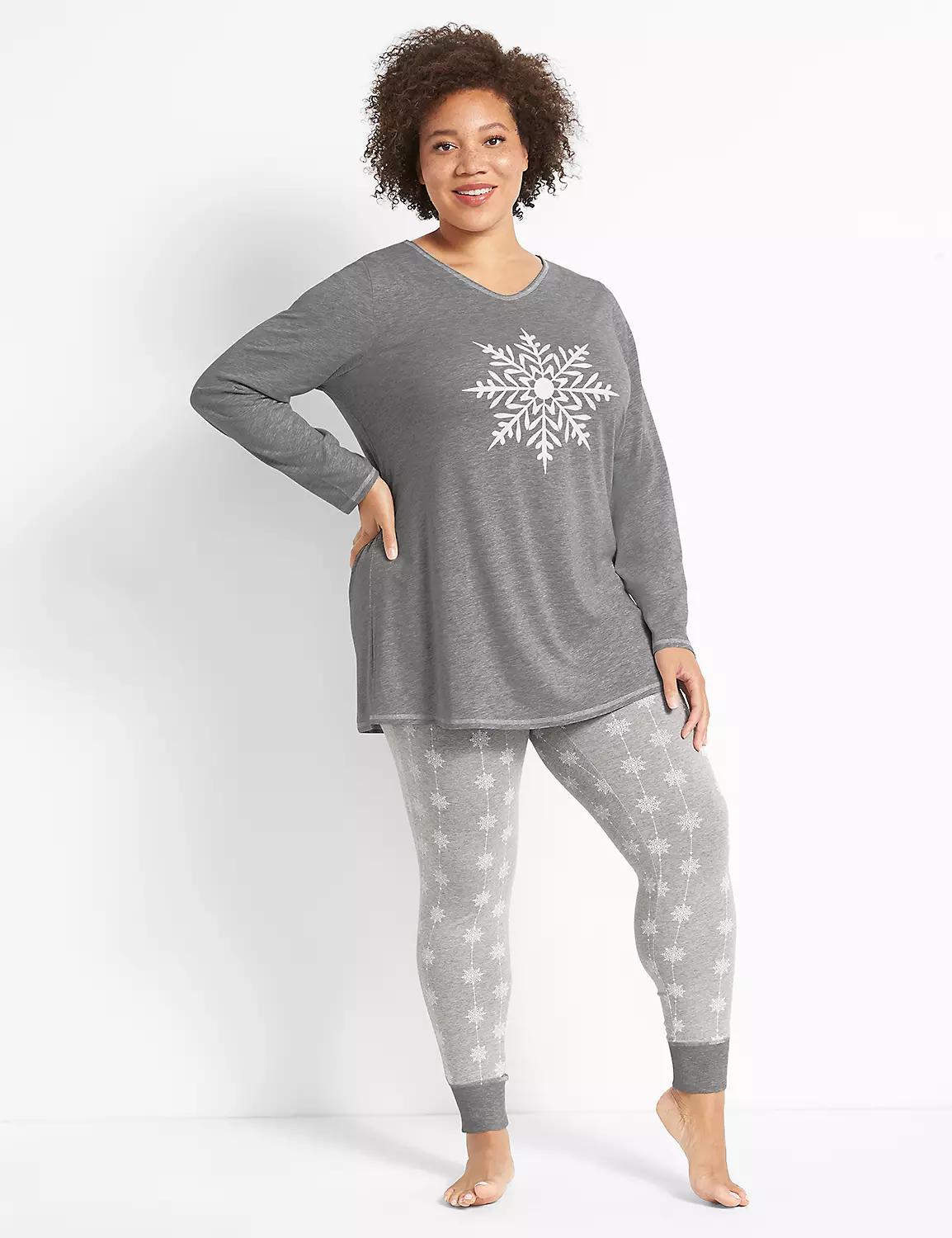 Comfy Cotton Tee & Legging PJ Set Product Image