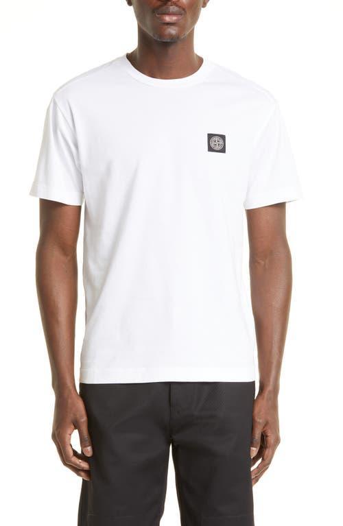 Stone Island Logo Patch Cotton T-Shirt Product Image