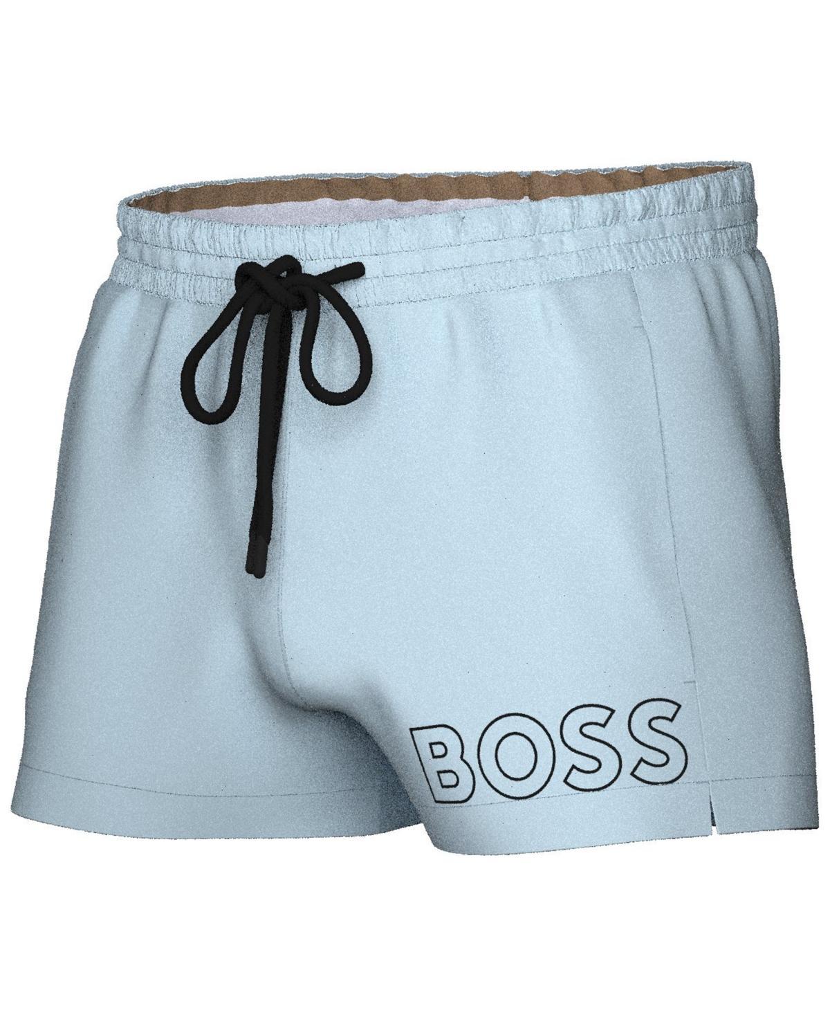 Boss by Hugo Boss Mens Mooneye Outlined Logo Drawstring 3 Swim Trunks Product Image