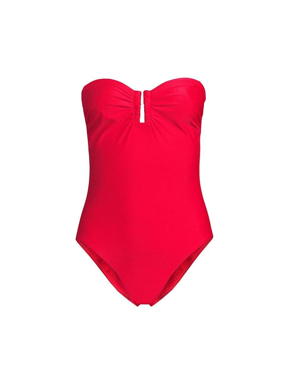 Womens Becca Strapless One-Piece Swimsuit Product Image