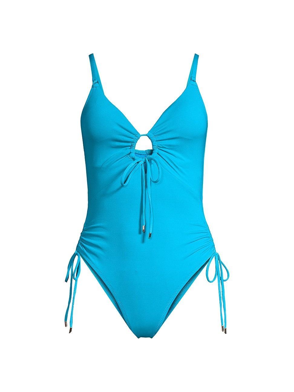 Robin Piccone Aubrey Keyhole One-Piece Swimsuit Product Image