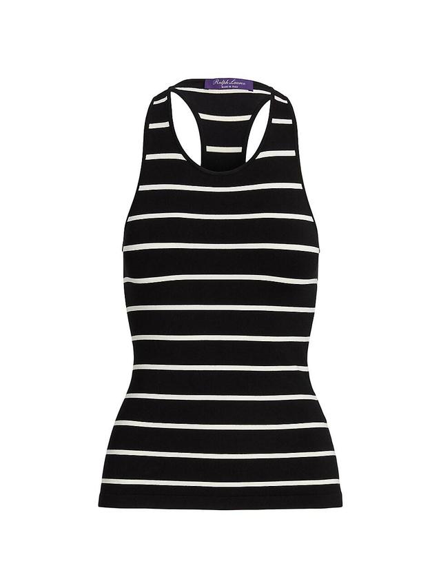 Womens Graphic Striped Tank Top Product Image