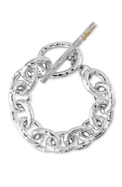 Womens Classico Jumbo Sterling Silver Hammered Bastille Link Bracelet Product Image