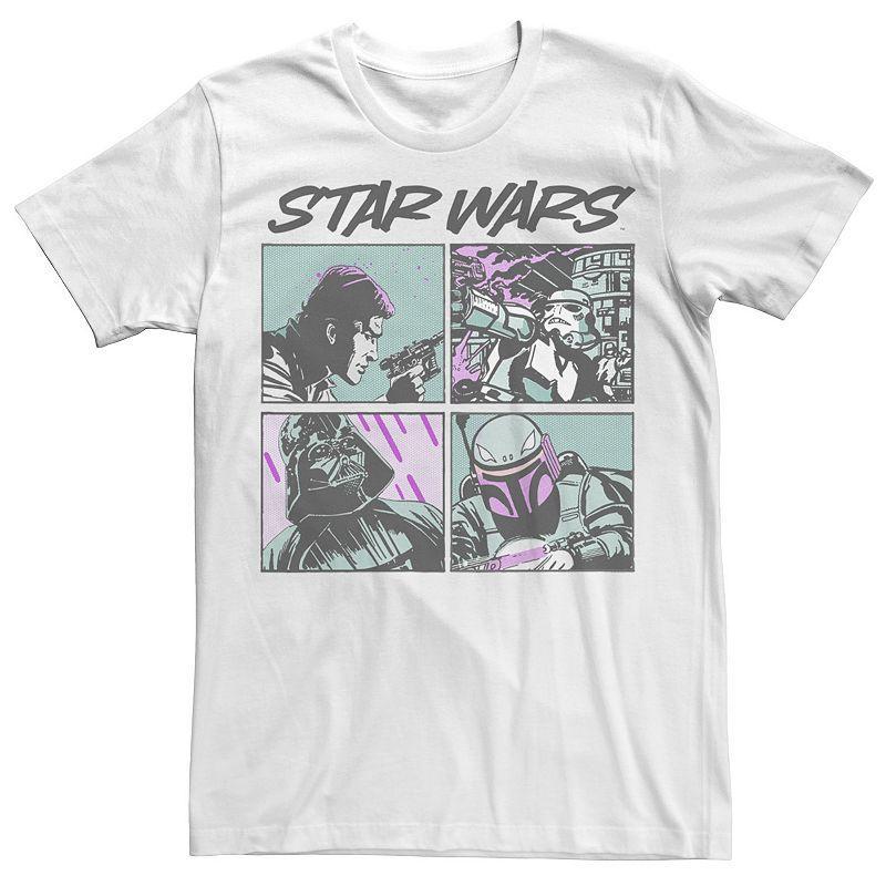 Mens Star Wars Comic Pop Boxes Tee Blue Product Image