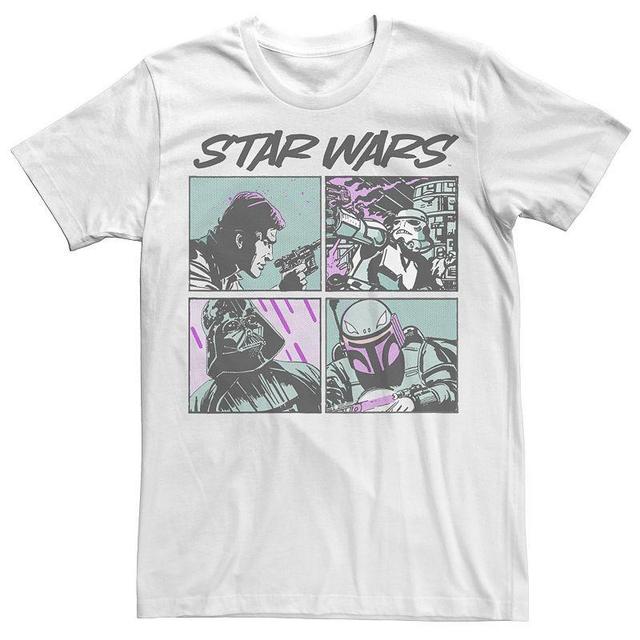 Mens Star Wars Comic Pop Boxes Tee Blue Product Image