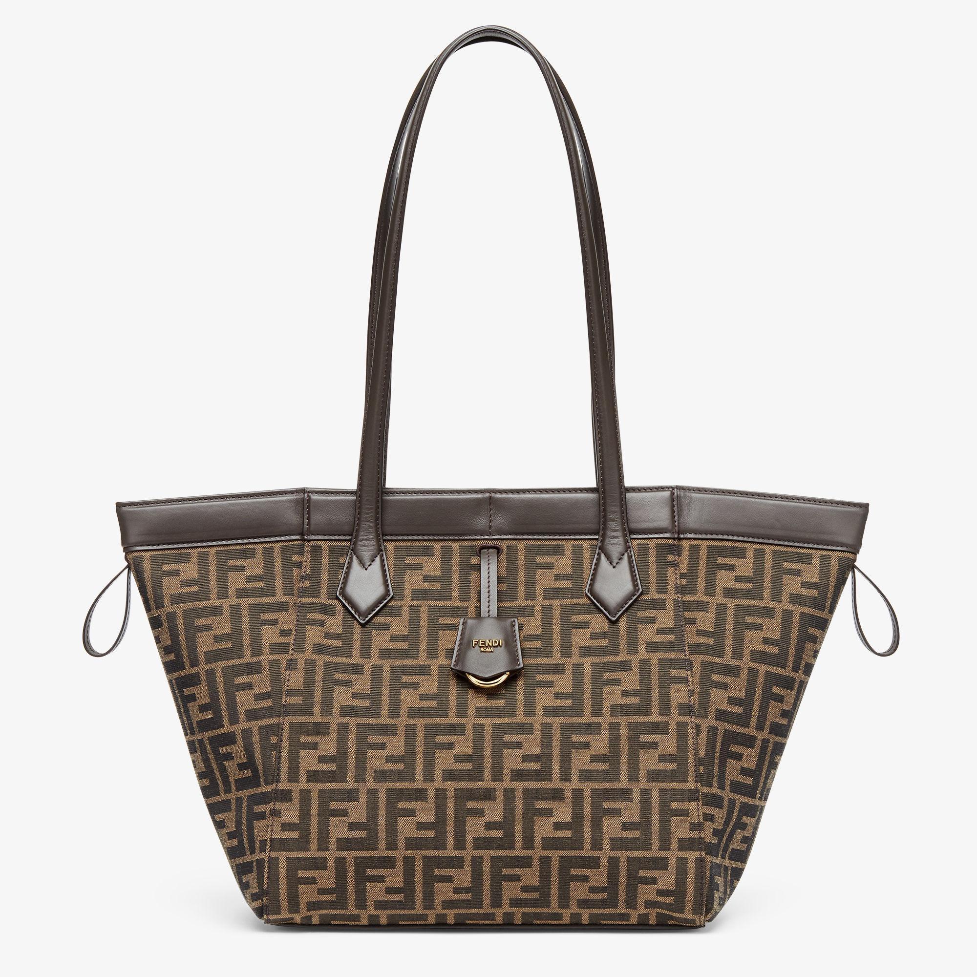 Fendi Origami MediumBrown FF jacquard fabric bag Product Image