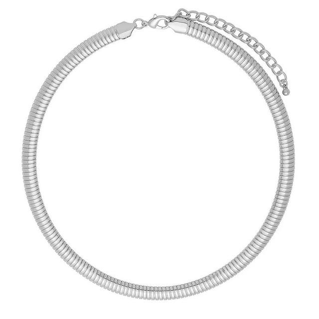 Emberly Omega Necklace, Womens, Silver Tone Product Image